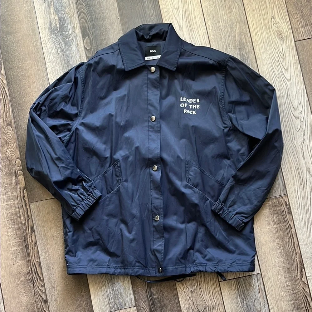 Navy Coach Jacket - Picture 3 of 8